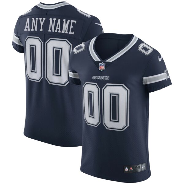 Men’s Dallas Cowboys Nike Navy Vapor Elite Custom Jersey