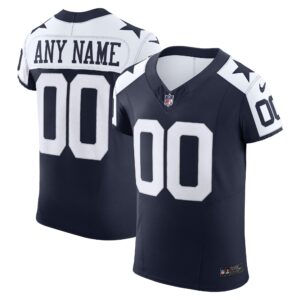 Men's Dallas Cowboys Nike Navy Vapor F.U.S.E. Elite Custom Jersey