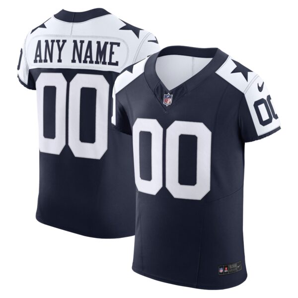 Men’s Dallas Cowboys Nike Navy Vapor F.U.S.E. Elite Custom Jersey