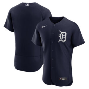 Men's Detroit Tigers Nike Navy Alternate Logo Authentic Team Jersey