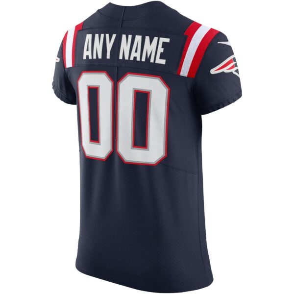 Men’s New England Patriots Nike Navy Vapor Elite Custom Jersey