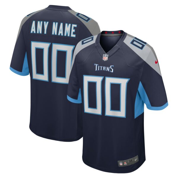 Men’s Tennessee Titans Nike Navy Custom Jersey