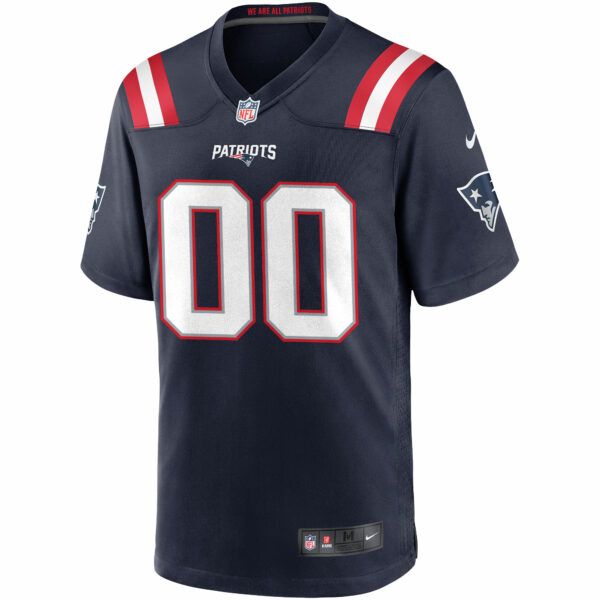 Men’s Nike New England Patriots Navy Custom Game Jersey