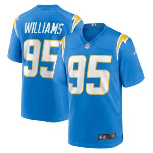 Men's Los Angeles Chargers Nicholas Williams Nike Powder Blue Team Game Jersey