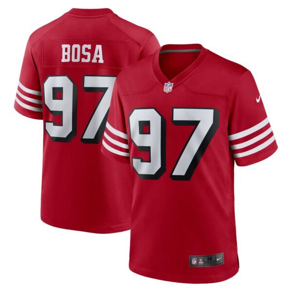 Men’s San Francisco 49ers Nick Bosa Nike Scarlet Alternate Game Jersey