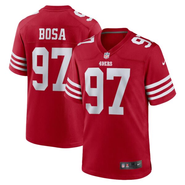 Men’s San Francisco 49ers Nick Bosa Nike Scarlet Player Game Jersey