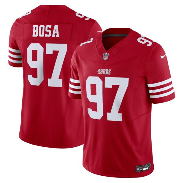 Men’s San Francisco 49ers Nick Bosa Nike Scarlet Vapor F.U.S.E. Limited Jersey