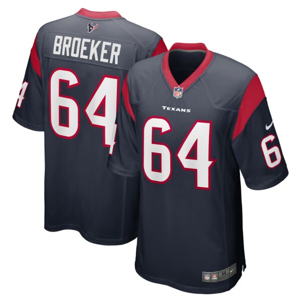 Men’s Houston Texans Nick Broeker Nike Navy Team Game Jersey