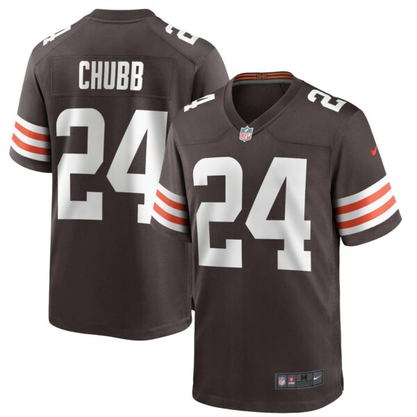 Men’s Cleveland Browns Nick Chubb Nike Brown Game Player Jersey