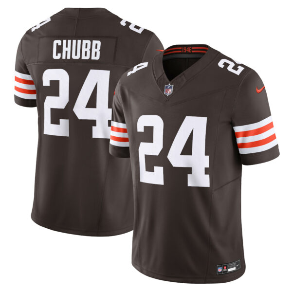 Men’s Cleveland Browns Nick Chubb Nike Brown Vapor F.U.S.E. Limited Jersey