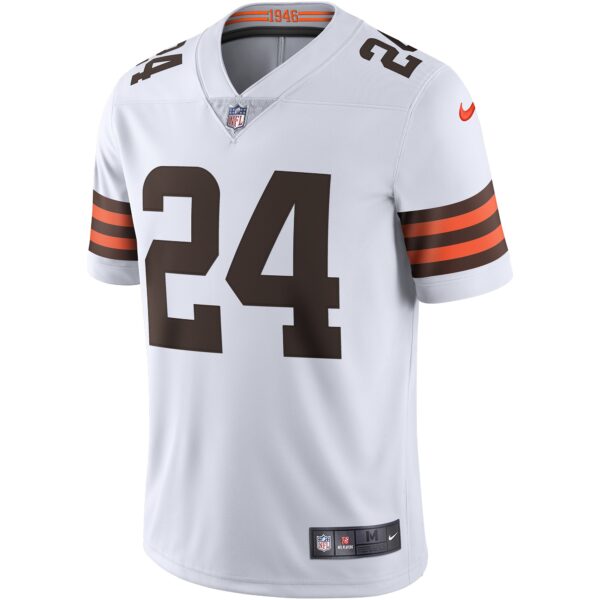 Men’s Cleveland Browns Nick Chubb Nike White Vapor Limited Jersey