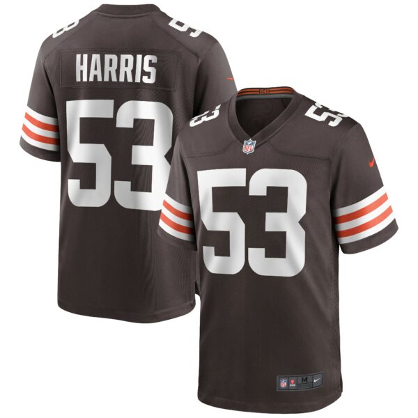 Men’s Cleveland Browns Nick Harris Nike Brown Game Jersey