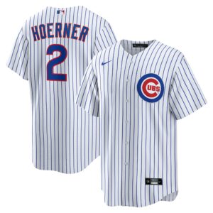 Men's Chicago Cubs Nico Hoerner Nike White Replica Player Jersey