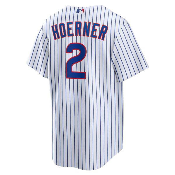 Men’s Chicago Cubs Nico Hoerner Nike White Replica Player Jersey