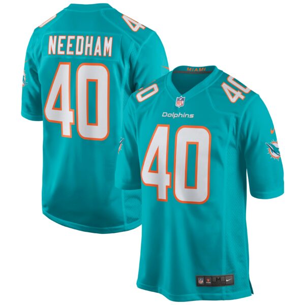 Men’s Miami Dolphins Nik Needham Nike Aqua Game Jersey