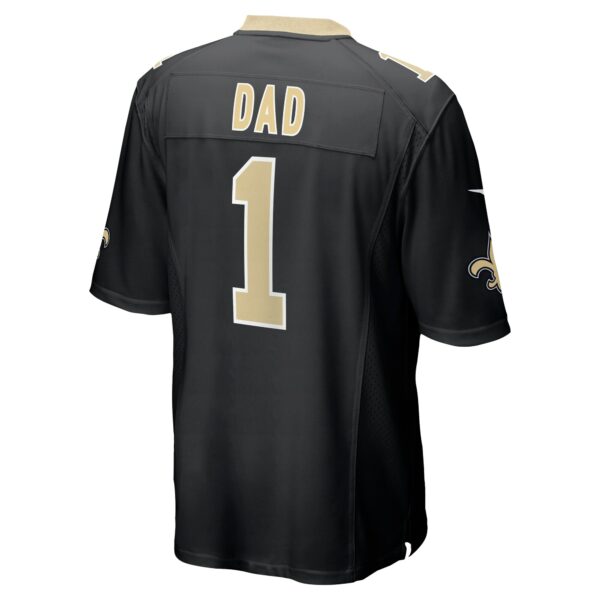 Men’s New Orleans Saints Number 1 Dad Nike Black Game Jersey