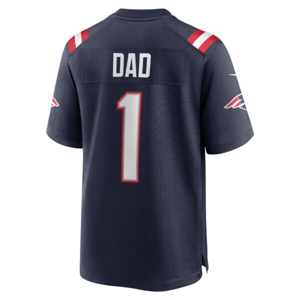 Men’s New England Patriots Number 1 Dad Nike Navy Game Jersey