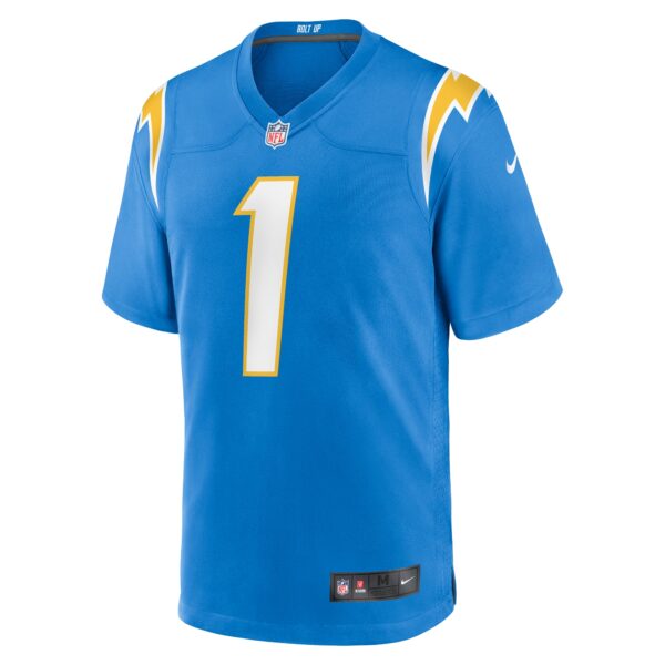 Men’s Los Angeles Chargers Number 1 Dad Nike Powder Blue Game Jersey