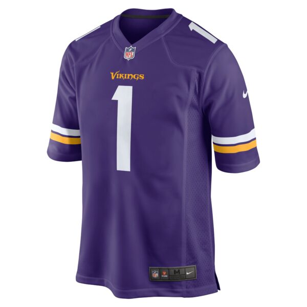 Men’s Minnesota Vikings Number 1 Dad Nike Purple Game Jersey