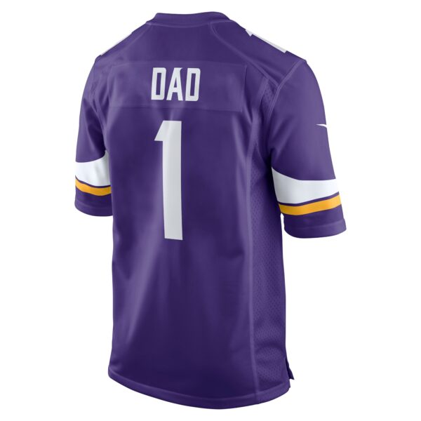 Men’s Minnesota Vikings Number 1 Dad Nike Purple Game Jersey