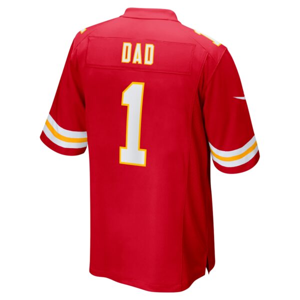 Men’s Kansas City Chiefs Number 1 Dad Nike Red Game Jersey