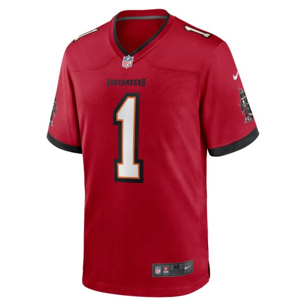 Men’s Tampa Bay Buccaneers Number 1 Dad Nike Red Game Jersey