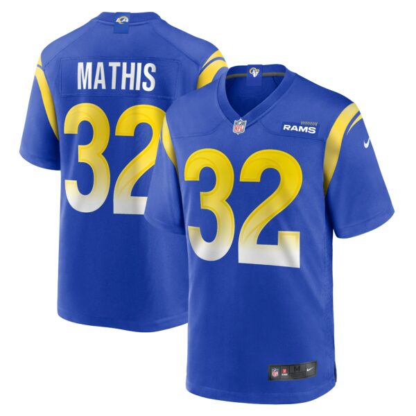 Men’s Los Angeles Rams Ochaun Mathis Nike Royal Home Game Jersey