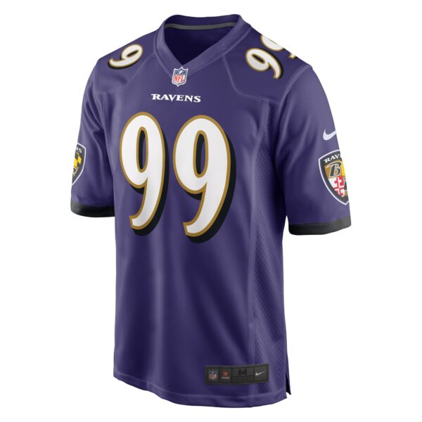 Men’s Baltimore Ravens Odafe Oweh Nike Purple Game Jersey