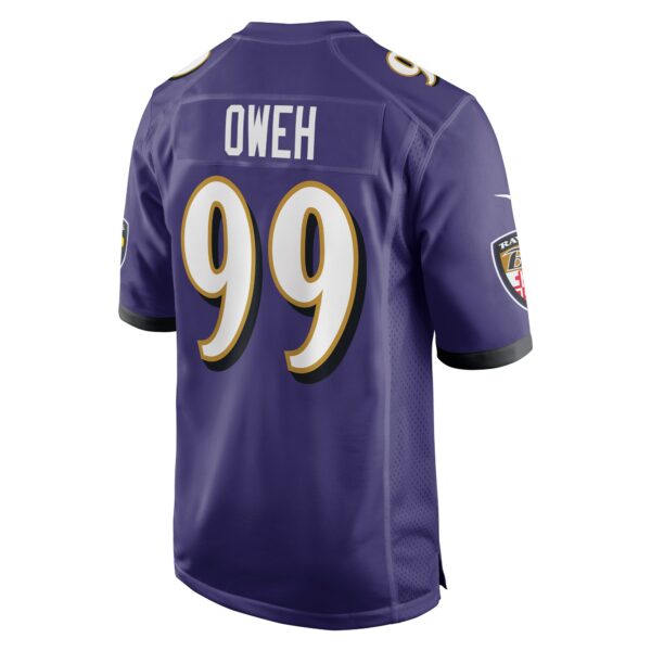 Men’s Baltimore Ravens Odafe Oweh Nike Purple Game Jersey