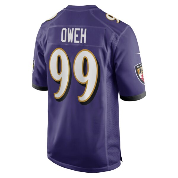 Men’s Baltimore Ravens Odafe Oweh Nike Purple Game Player Jersey