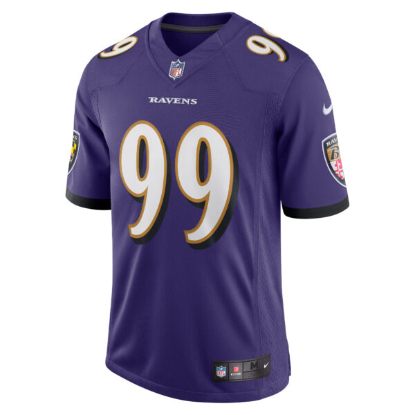 Men’s Baltimore Ravens Odafe Oweh Nike Purple Vapor Limited Jersey