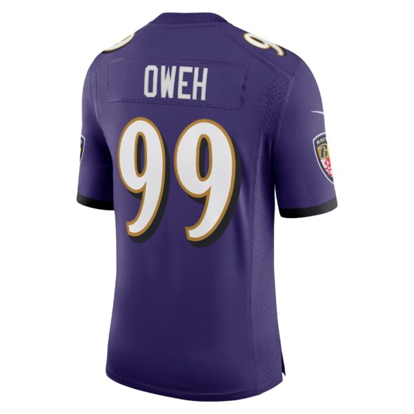 Men’s Baltimore Ravens Odafe Oweh Nike Purple Vapor Limited Jersey