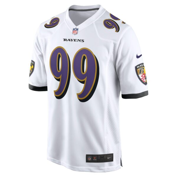 Men’s Baltimore Ravens Odafe Oweh Nike White Game Jersey