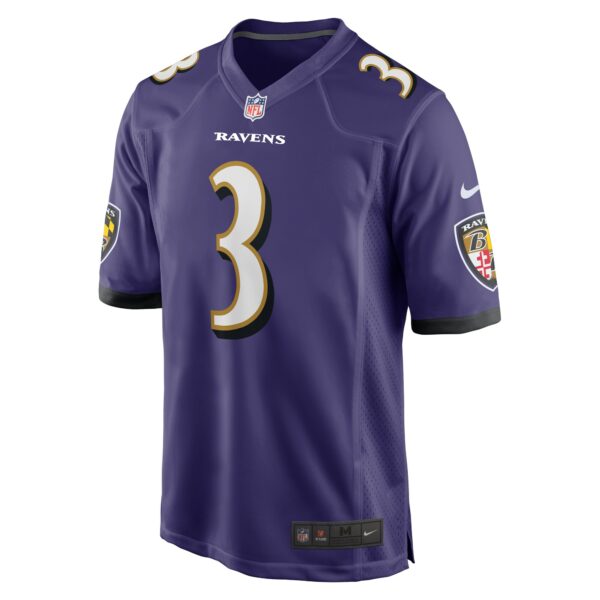 Men’s Baltimore Ravens Odell Beckham Jr. Nike Purple Game Jersey