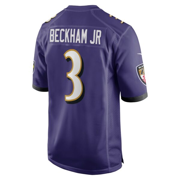 Men’s Baltimore Ravens Odell Beckham Jr. Nike Purple Game Jersey