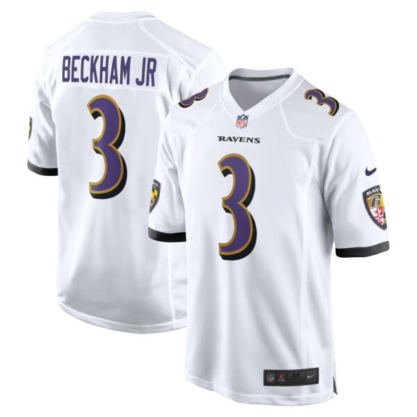 Men’s Baltimore Ravens Odell Beckham Jr. Nike White Game Jersey