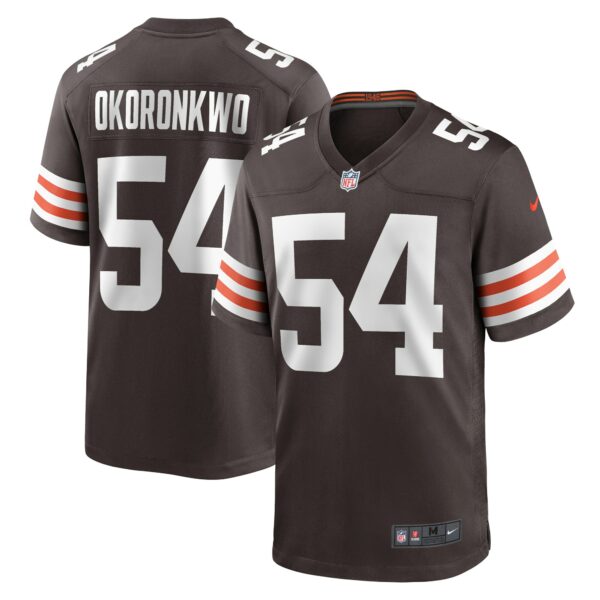 Men’s Cleveland Browns Ogbonnia Okoronkwo Nike Brown Game Player Jersey