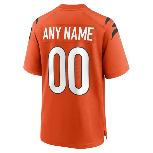 Men’s Cincinnati Bengals Nike Orange Alternate Game Custom Jersey