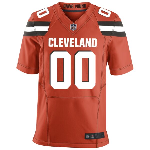 Men’s Cleveland Browns Nike Orange Custom Alternate Elite Jersey