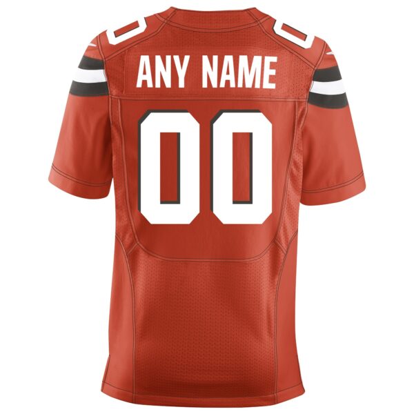 Men’s Cleveland Browns Nike Orange Custom Alternate Elite Jersey