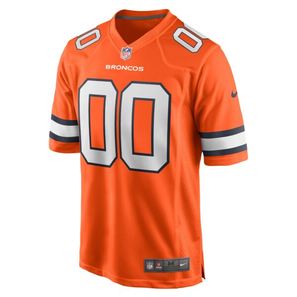 Men’s Denver Broncos Nike Orange Alternate Custom Game Jersey