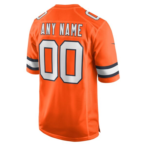 Men’s Denver Broncos Nike Orange Alternate Custom Game Jersey