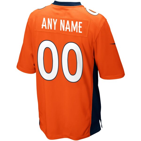 Men’s Denver Broncos Nike Orange Custom Game Jersey