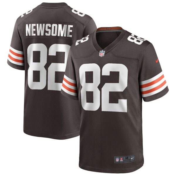 Men’s Cleveland Browns Ozzie Newsome Nike Brown Game Retired Player Jersey