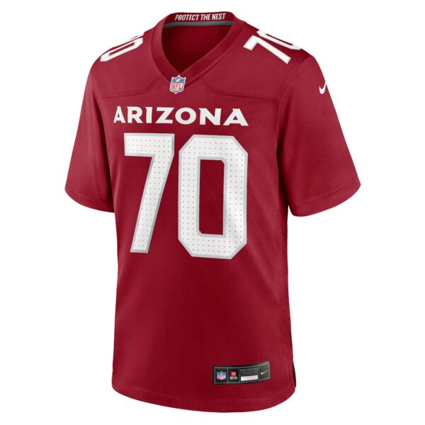 Men’s Arizona Cardinals Paris Johnson Jr. Nike Cardinal 2023 NFL Draft First Round Pick Game Jersey