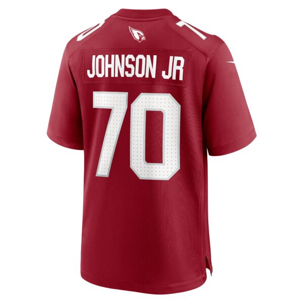 Men’s Arizona Cardinals Paris Johnson Jr. Nike Cardinal 2023 NFL Draft First Round Pick Game Jersey