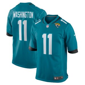 Men's Jacksonville Jaguars Parker Washington Nike Teal Team Game Jersey