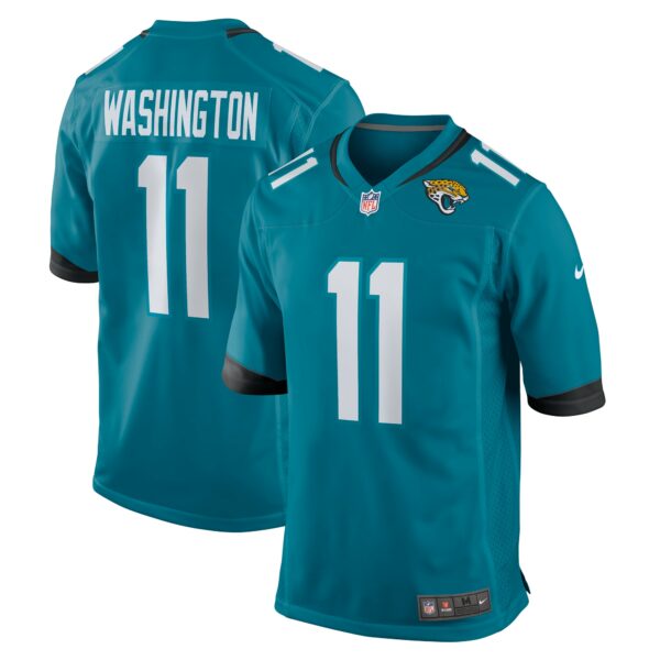 Men’s Jacksonville Jaguars Parker Washington Nike Teal Team Game Jersey