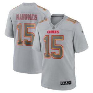 Men's Kansas City Chiefs Patrick Mahomes Nike Gray Atmosphere Fashion Game Jersey