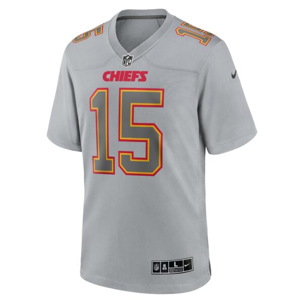 Men’s Kansas City Chiefs Patrick Mahomes Nike Gray Atmosphere Fashion Game Jersey